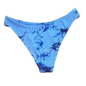 Zaful Blue Tie-Dye‎ Bikini Bottom NWOT Small Thong
